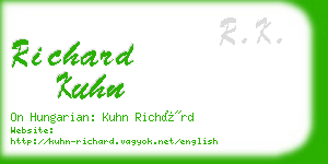 richard kuhn business card